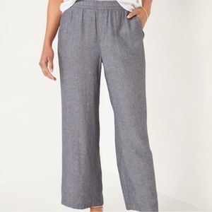 NWT Old Navy High-Waisted Linen-Blend Wide-Leg Pants Size Large